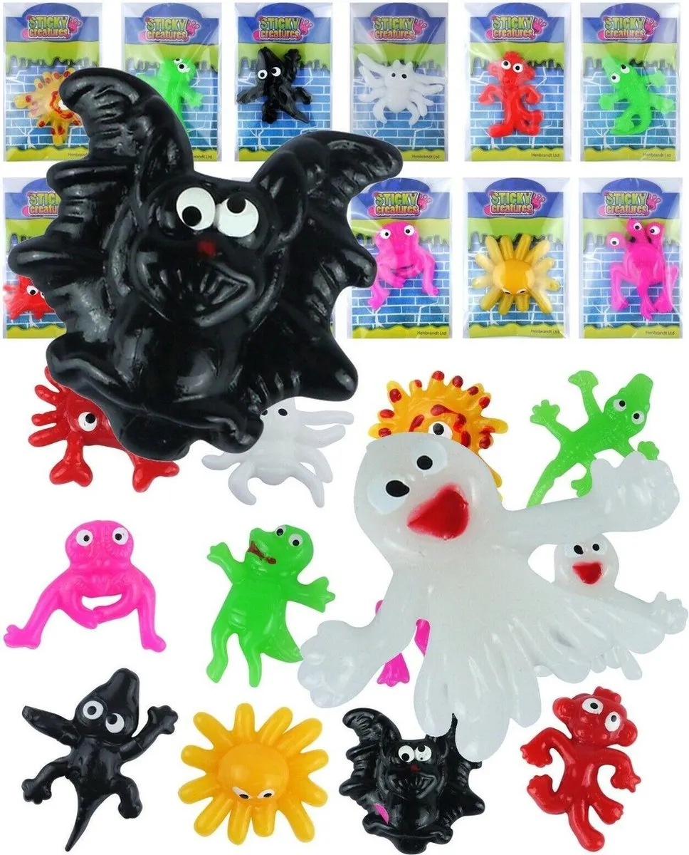 Sticky monsters | 5 stuks | Kidsfeestje