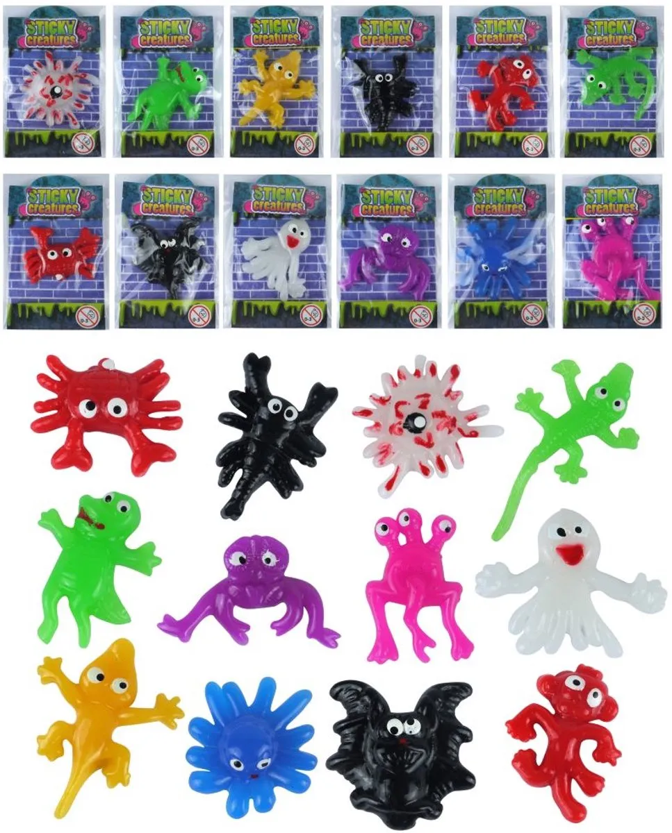 Sticky monsters | 5 stuks | Kidsfeestje