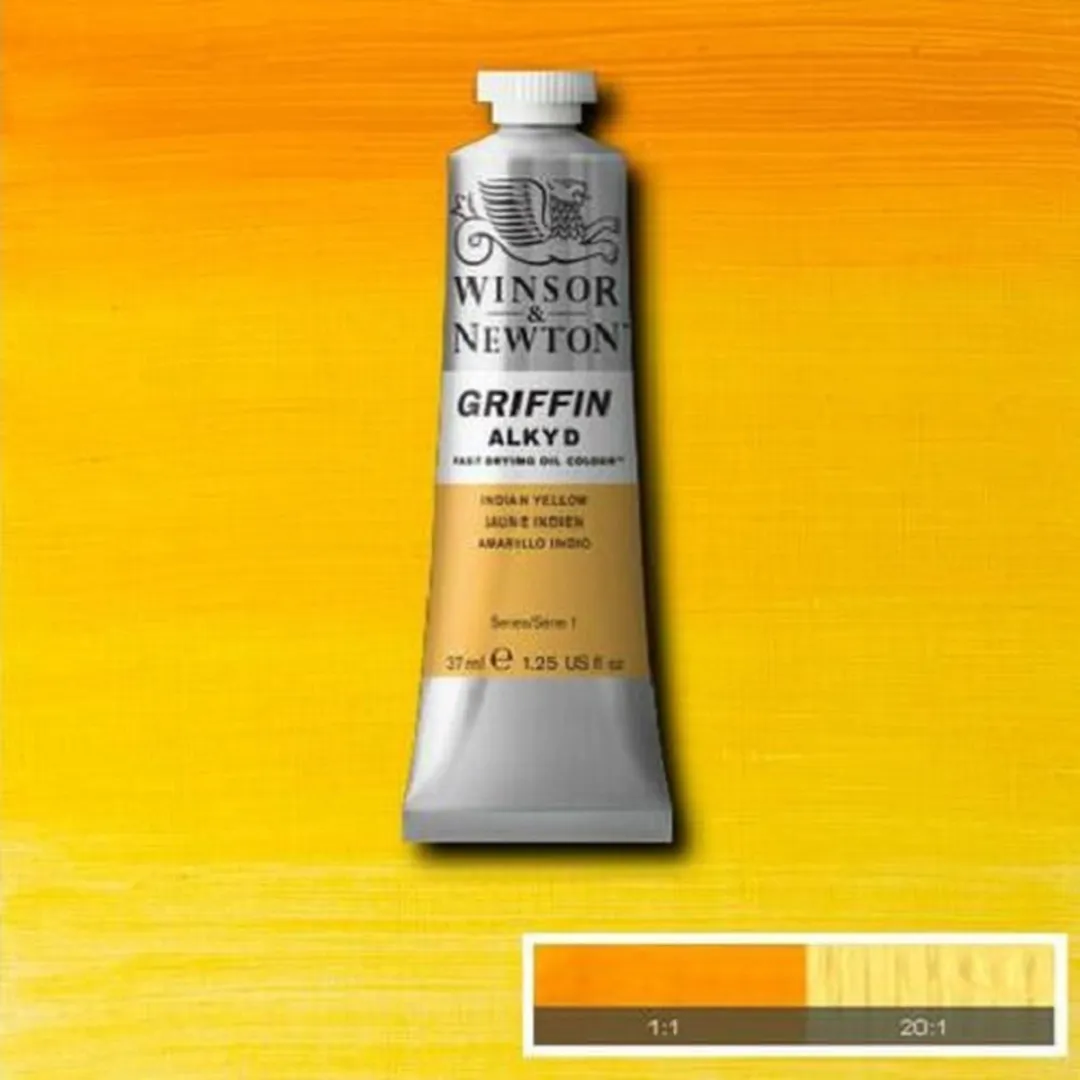 Winsor & Newton Griffin Alkyd Olieverf Indian Yellow 37ml
