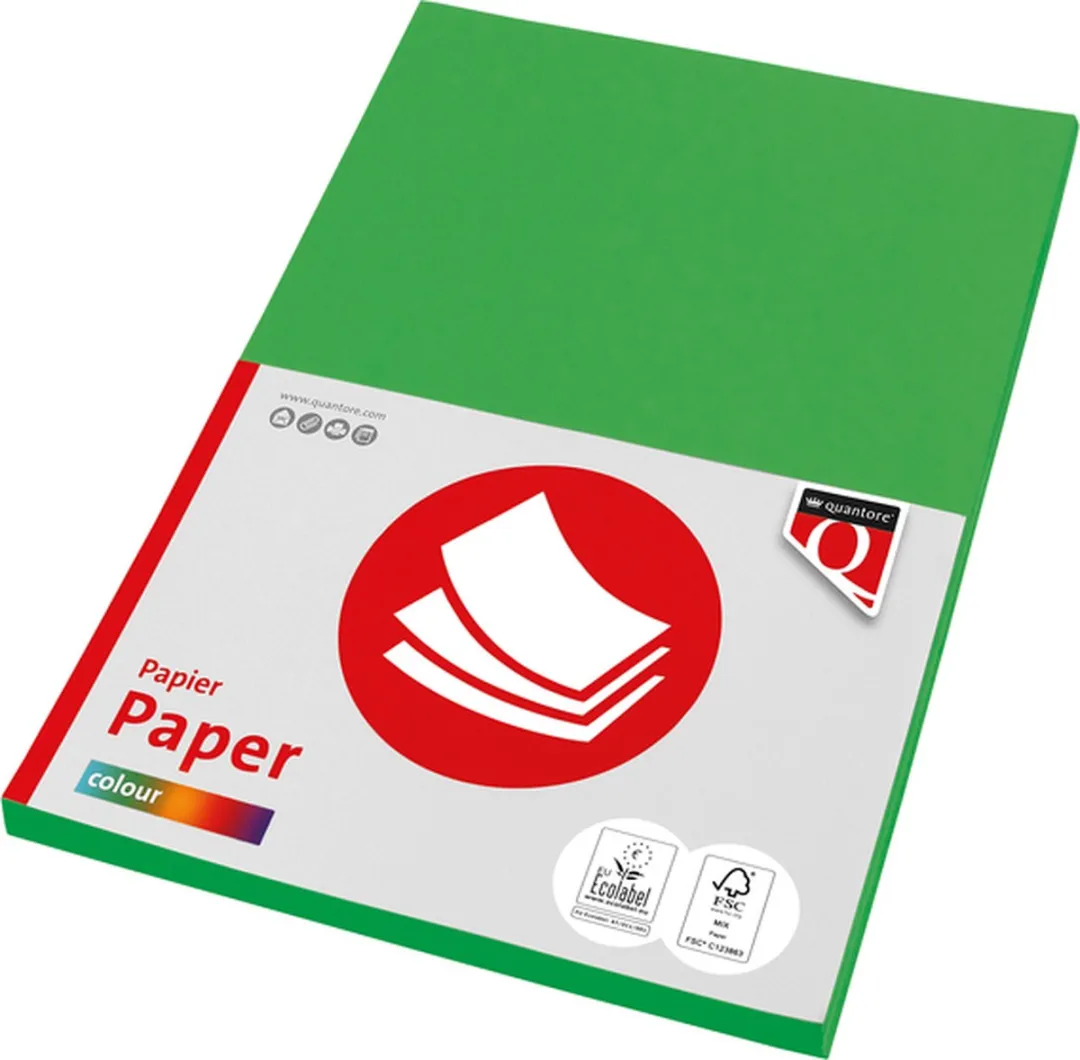 Quantore Kopieerpapier A4 120gr Grasgroen 100 Vel