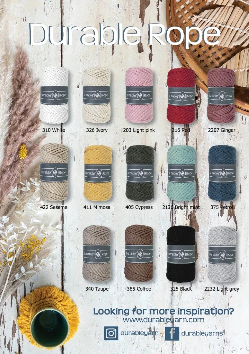 Durable Macramé Touw Sesame 75m