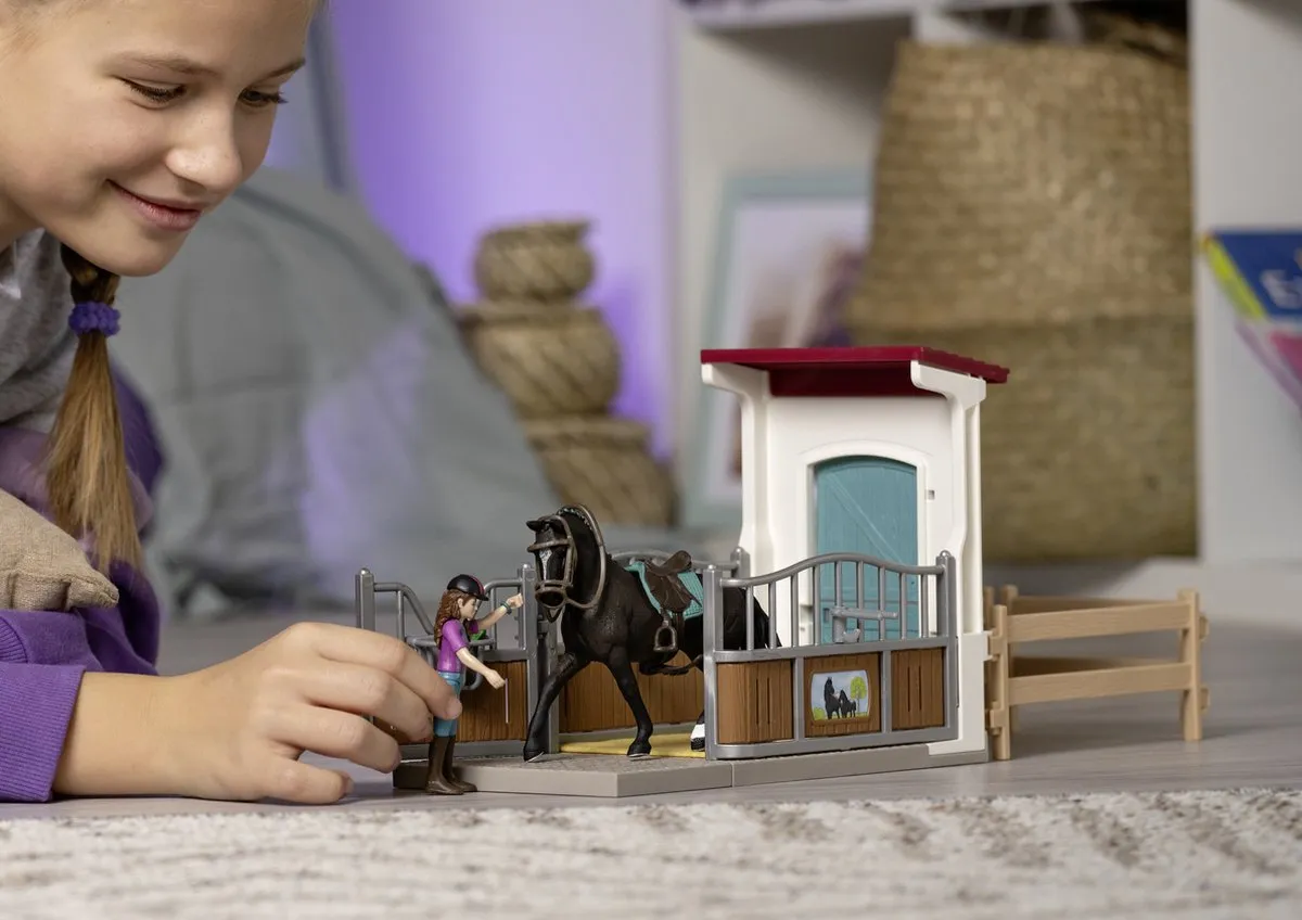 Schleich Horse Club Paardenbox Speelgoedset Lisa & Storm 39042709 - Multicolor