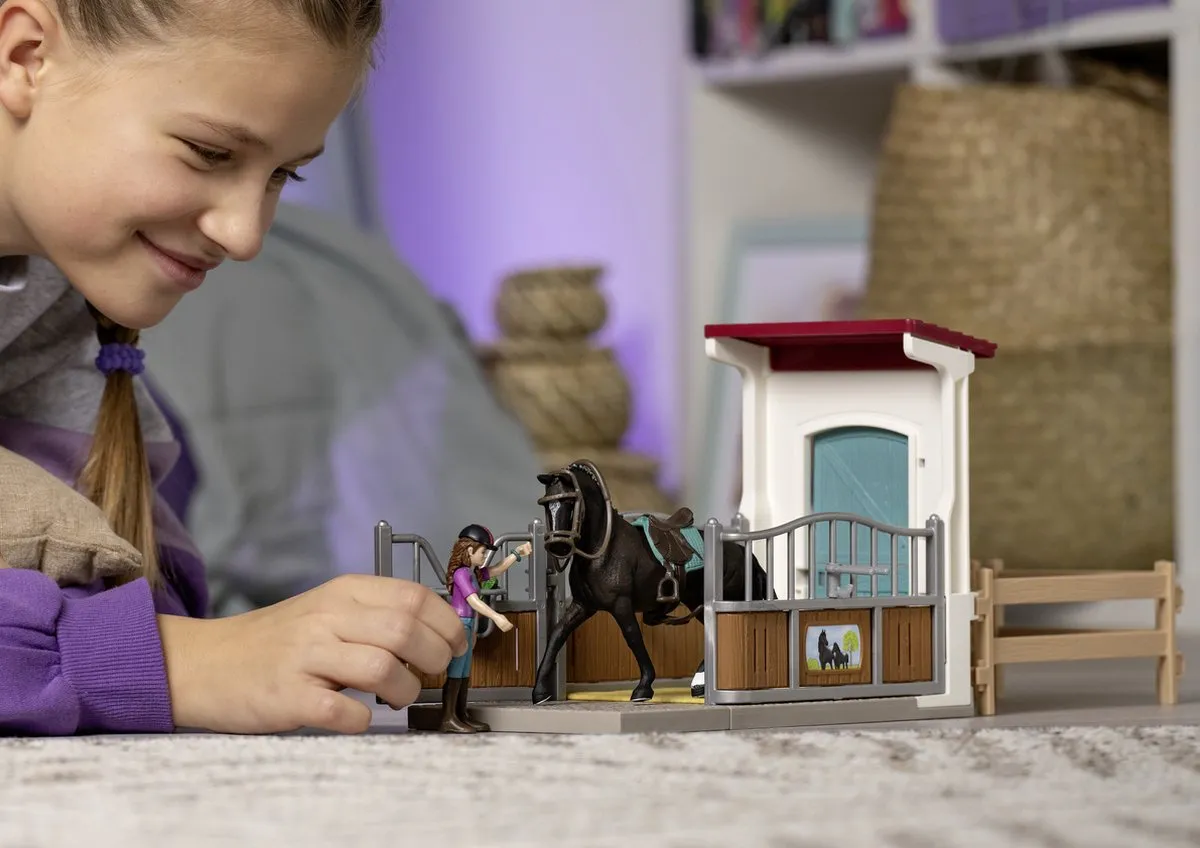 Schleich Horse Club Paardenbox Speelgoedset Lisa & Storm 39042709 - Multicolor