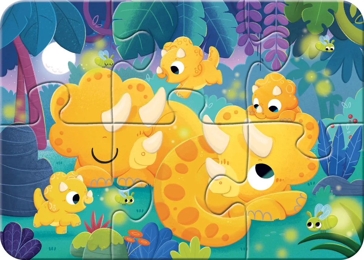 Ravensburger Dino Vrienden Puzzels - 4 Stuks (2-8 Stukjes) - Meerkleurig