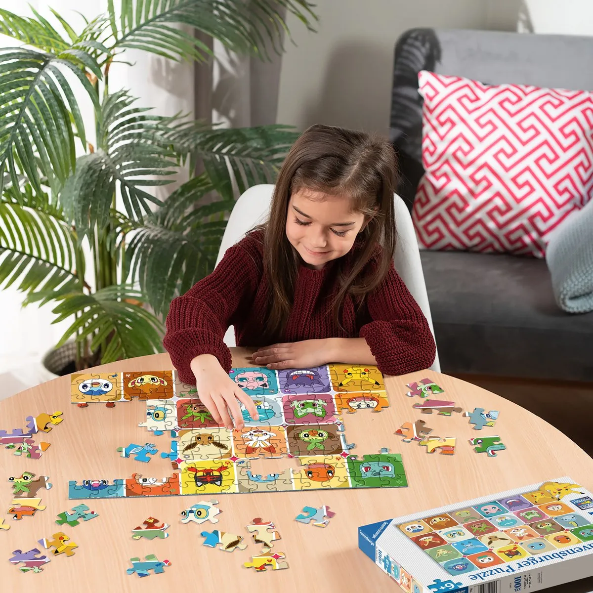 Ravensburger Pokémon Gezichten Kinderpuzzel 100 XXL Stukjes - Meerkleurig