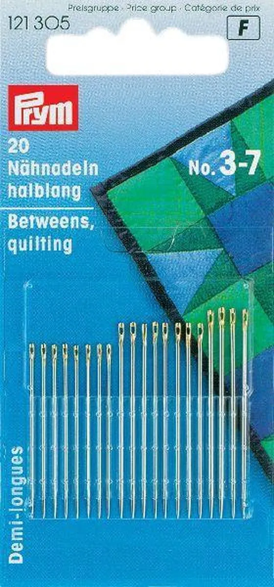 Prym Naainaalden Halflang Staal 3-7 - 20 Stuks