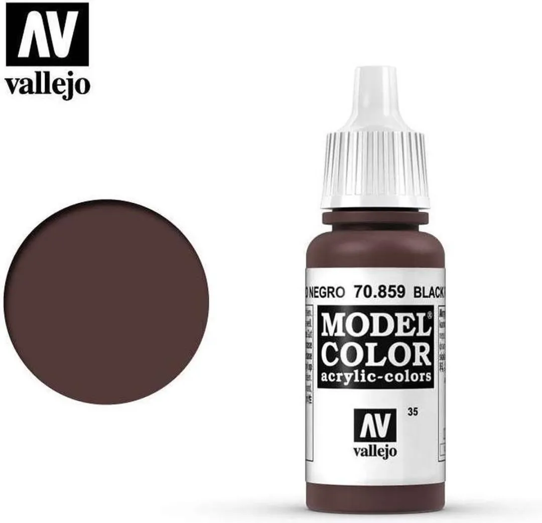Vallejo Model Color Black Red Acrylverf 17ml