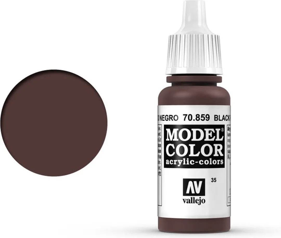 Vallejo Model Color Black Red Acrylverf 17ml