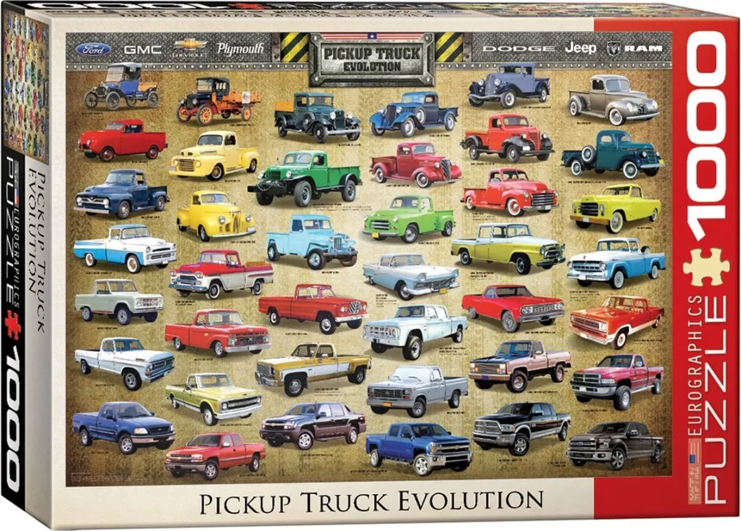 Eurographics Pickup Truck Evolution Puzzel 1000 Stuks