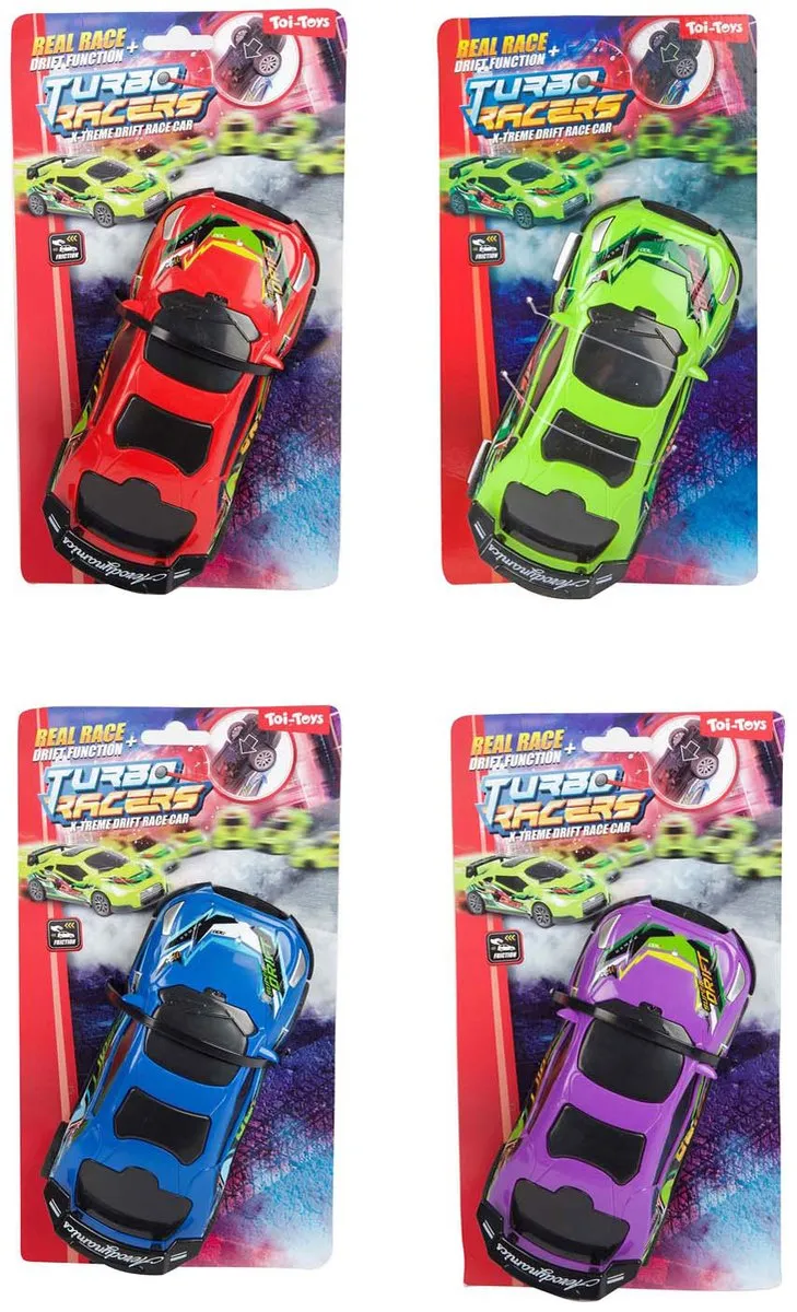 Toi-Toys Turbo Racers Raceauto 27602Z - Multi kleuren