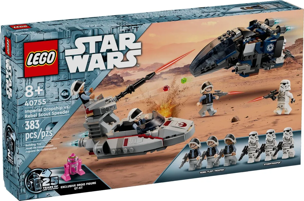 LEGO Star Wars Imperial Dropship vs Rebel Scout Speeder 40755
