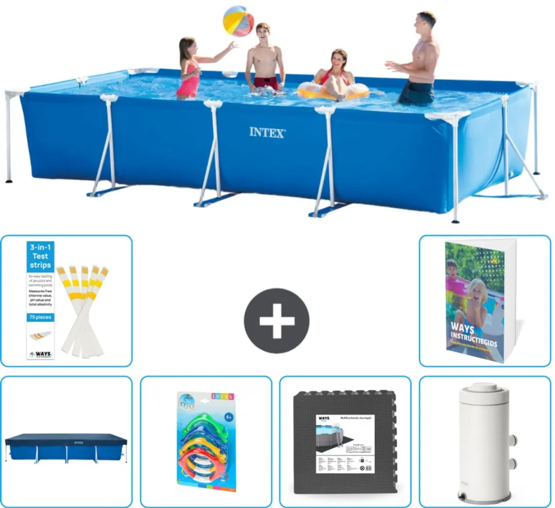 Intex Rechthoekig Frame Zwembad 450x220x84cm