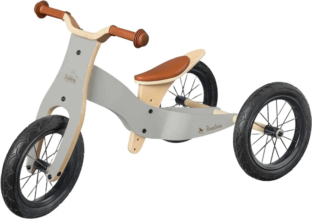 Pinolino Oskar Houten Loopfiets Balance - 3 Wielen Grijs - afbeelding 6 van 6