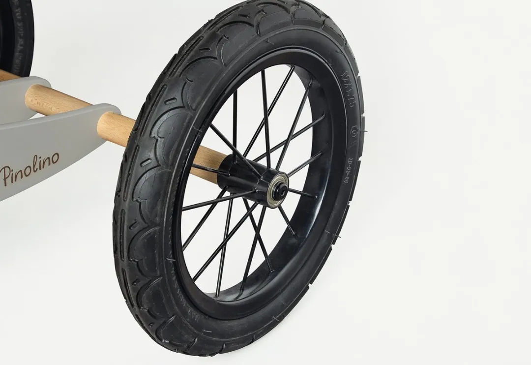 Pinolino Oskar Houten Loopfiets Balance - 3 Wielen Grijs
