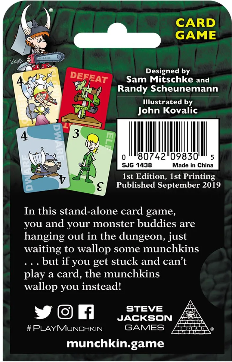 Steve Jackson Games Munchkin Mighty Monsters Kaartspel - 3-6 Spelers