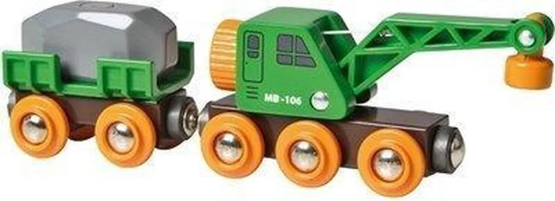 BRIO Kraanwagon 33698 - Zwart