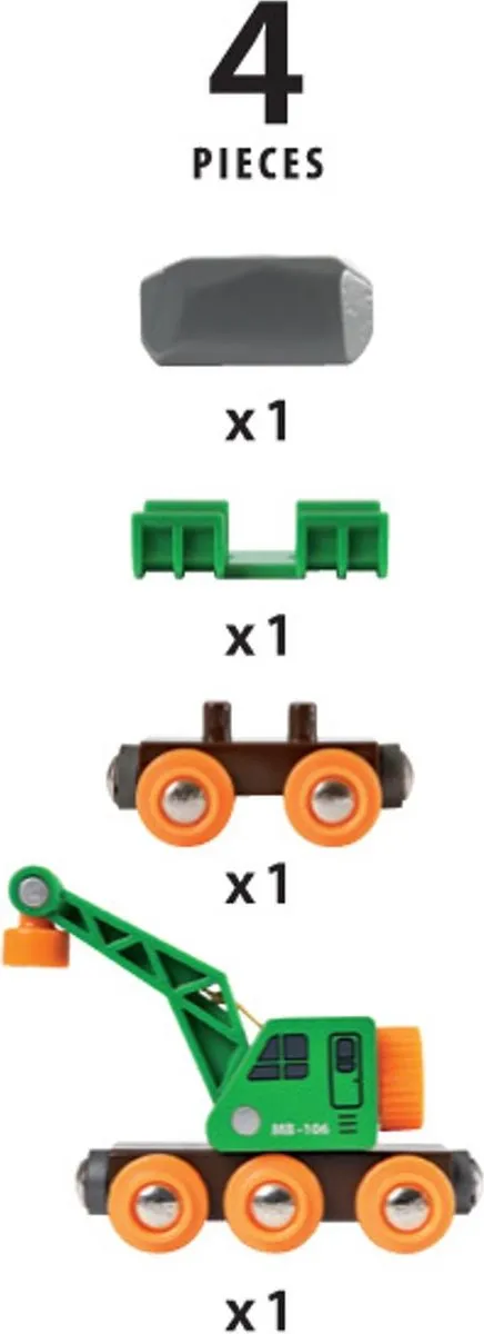 BRIO Kraanwagon 33698 - Zwart