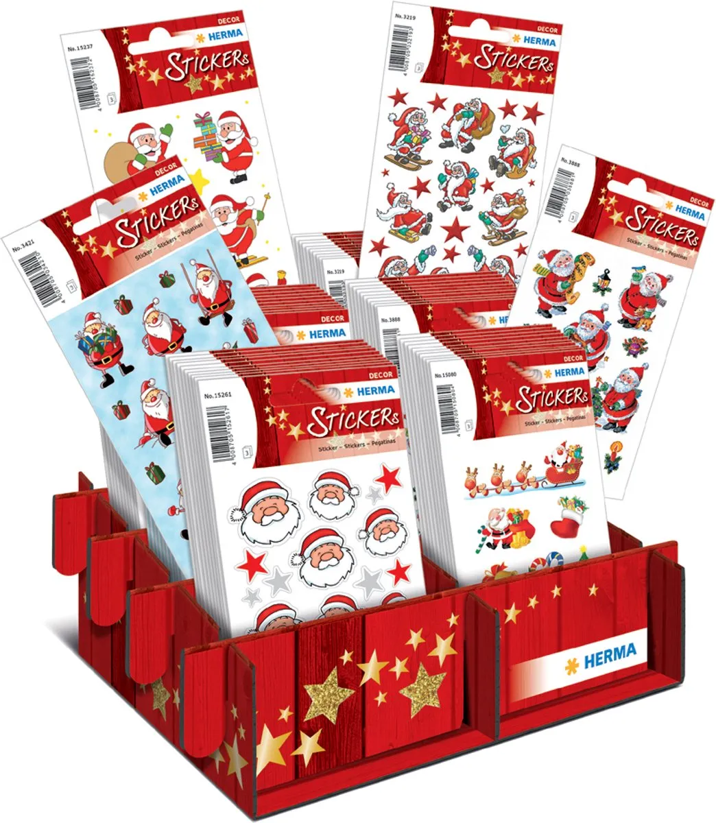Herma Kerststickers Kerstman & Vrienden