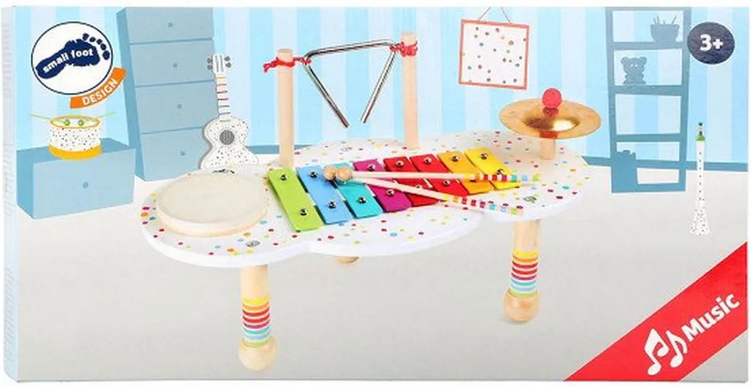 Small Foot Houten Muziektafel Multicolor - 3-delig