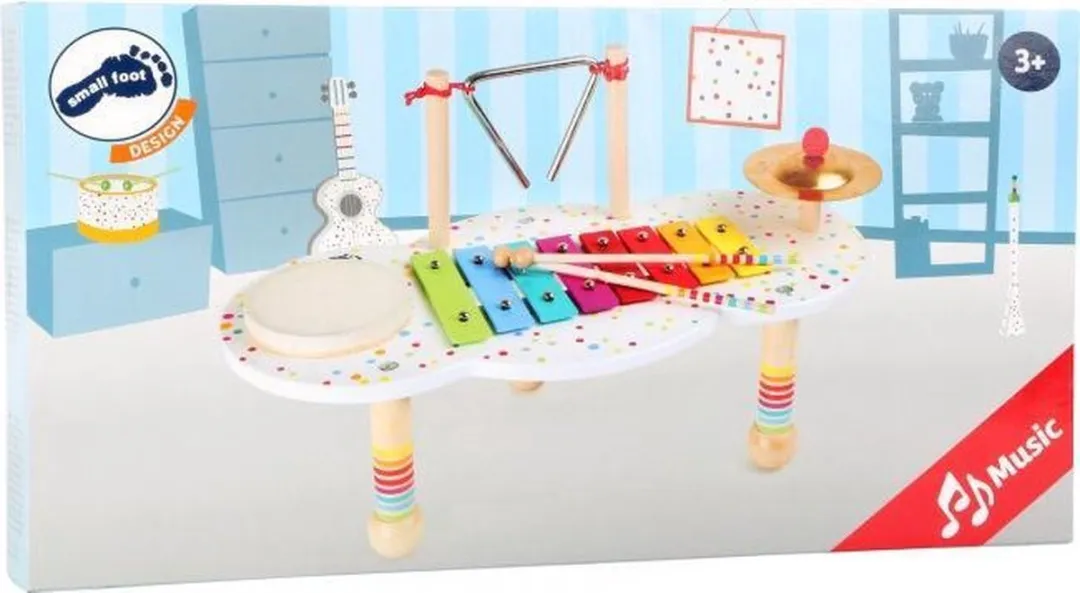 Small Foot Houten Muziektafel Multicolor - 3-delig