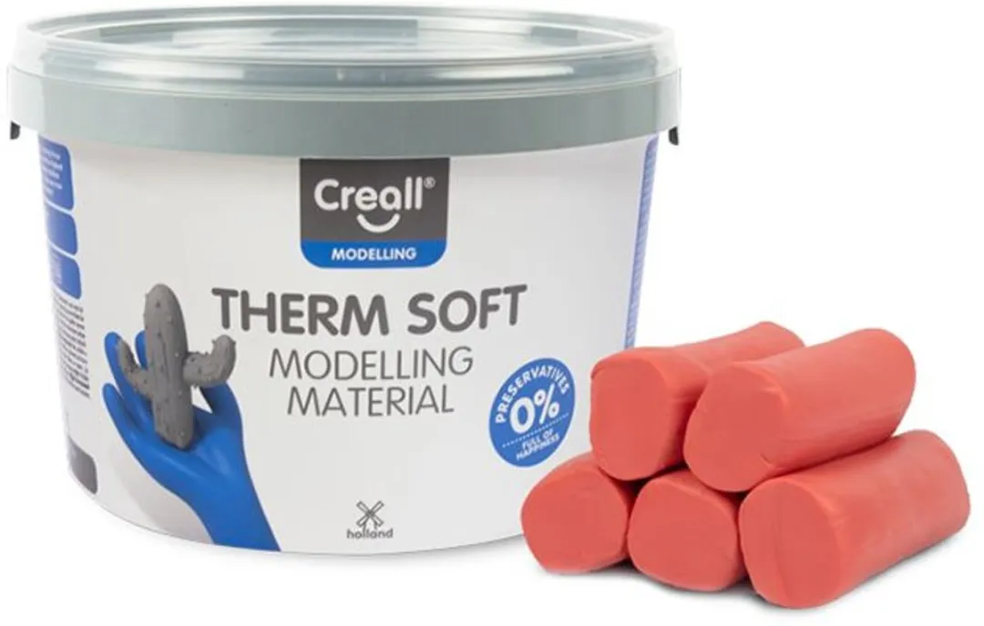Creall Therm Junior Boetseerklei - Rood