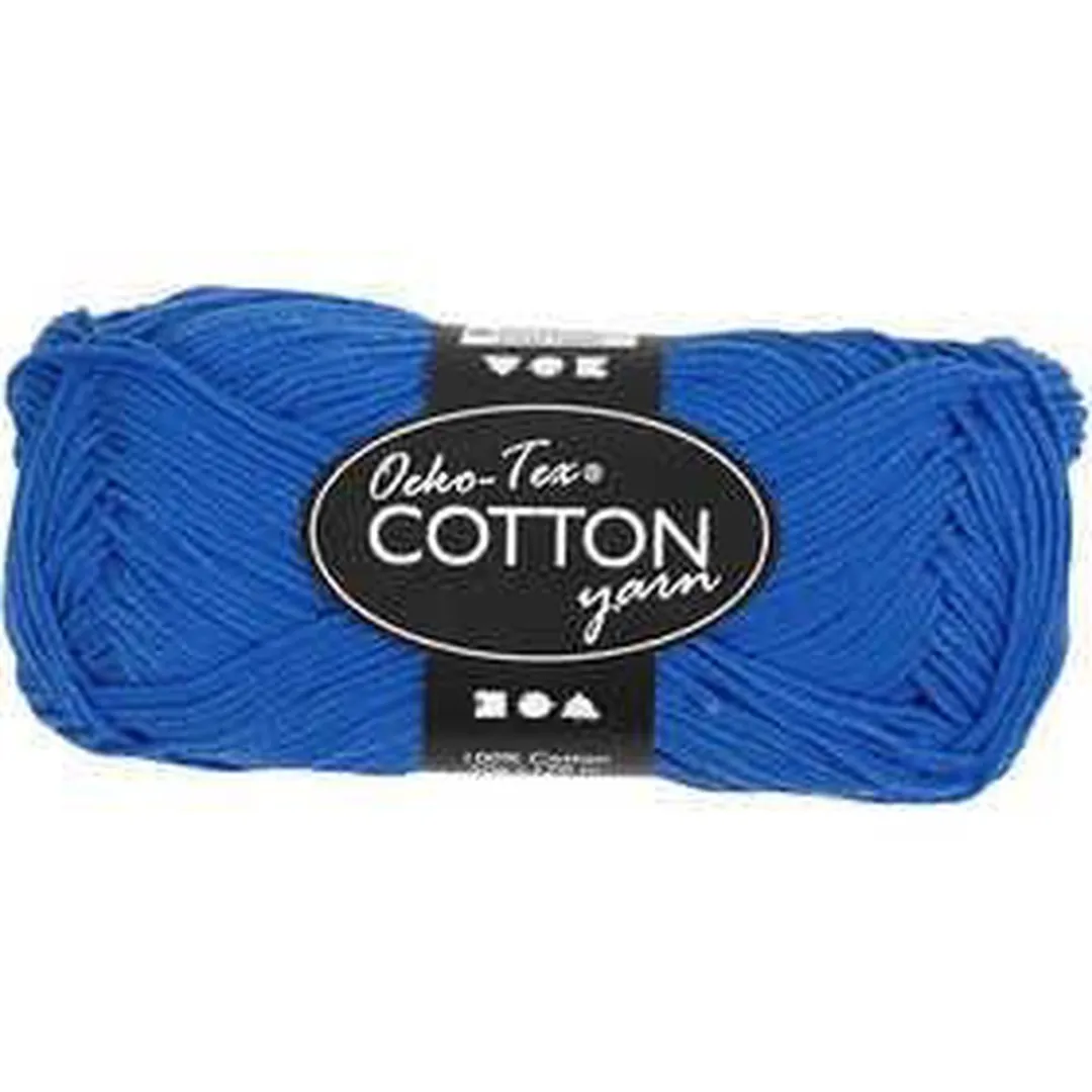 Creativ Company Katoengaren 8/4 50gr - Kobaltblauw