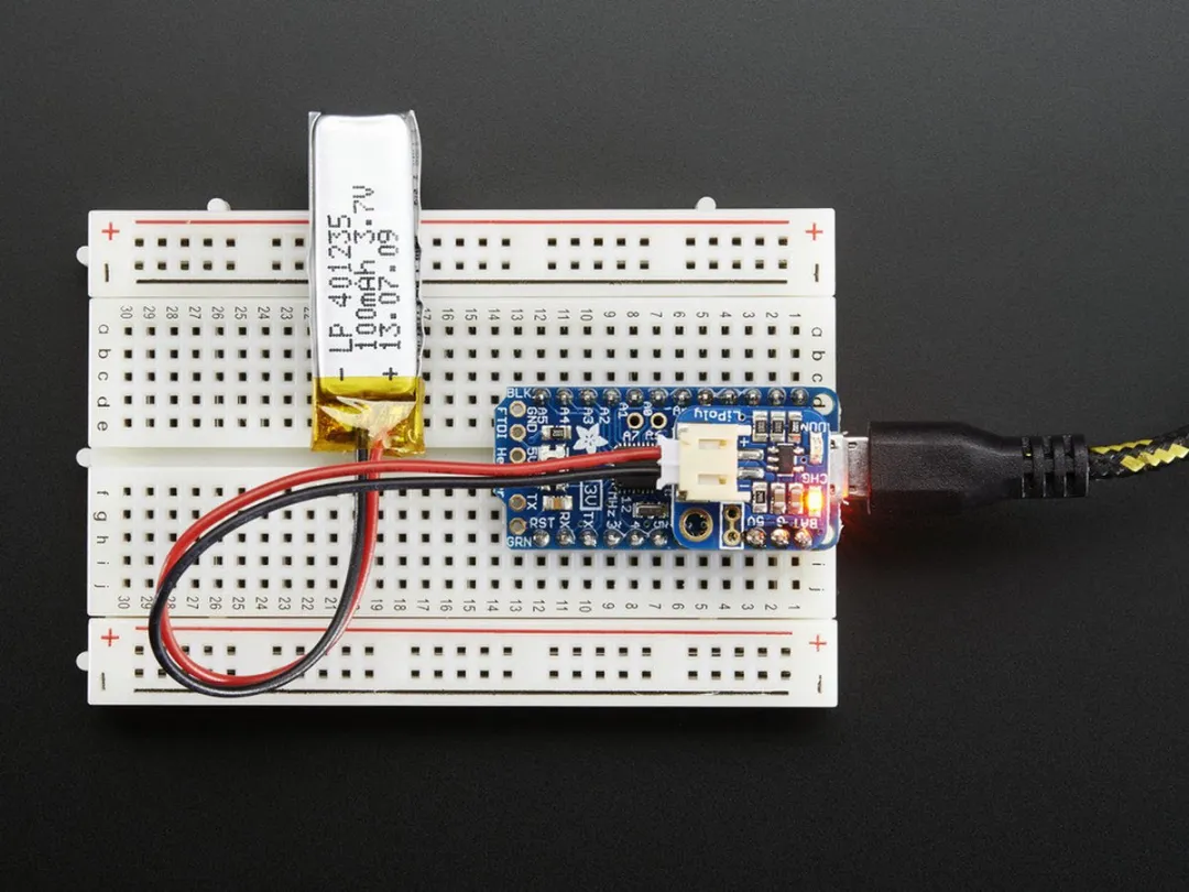 Adafruit Pro Trinket LiIon/LiPoly Oplader Backpack 2124 - Meerkleurig