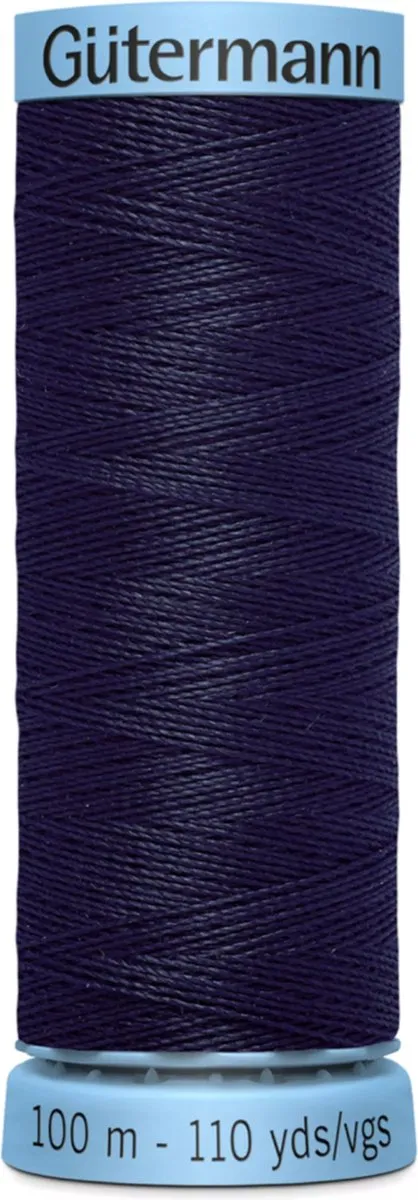 Gutermann Zijde Garen 339 - 100m - Zwart/Grijs/Wit