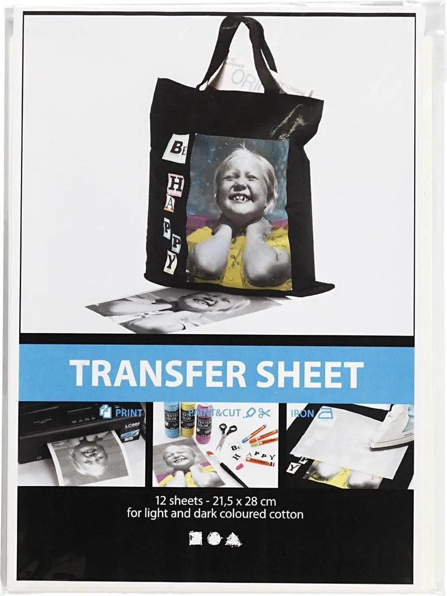 Creativ Company Creotime Transferpapier 21x28cm - 12 Vel
