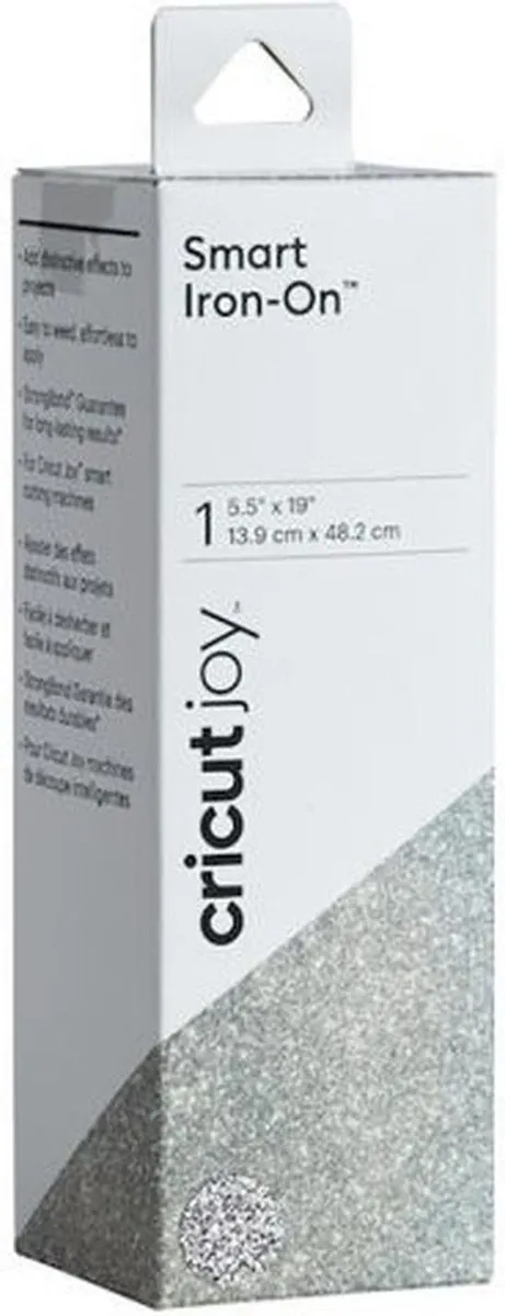 Cricut Joy Smart Iron-On Glitter Zilver 14x48cm