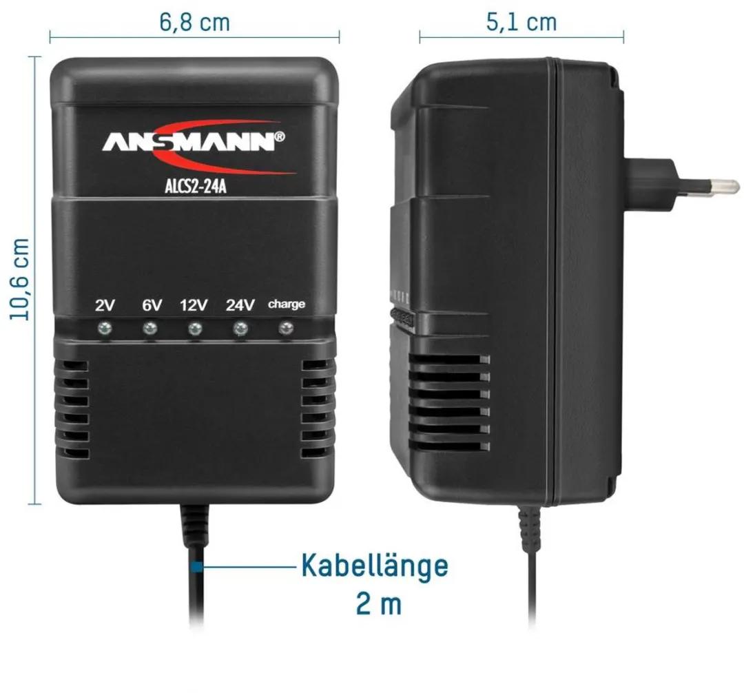 Ansmann ALCS 2-24 A Loodaccu-lader 0.9A