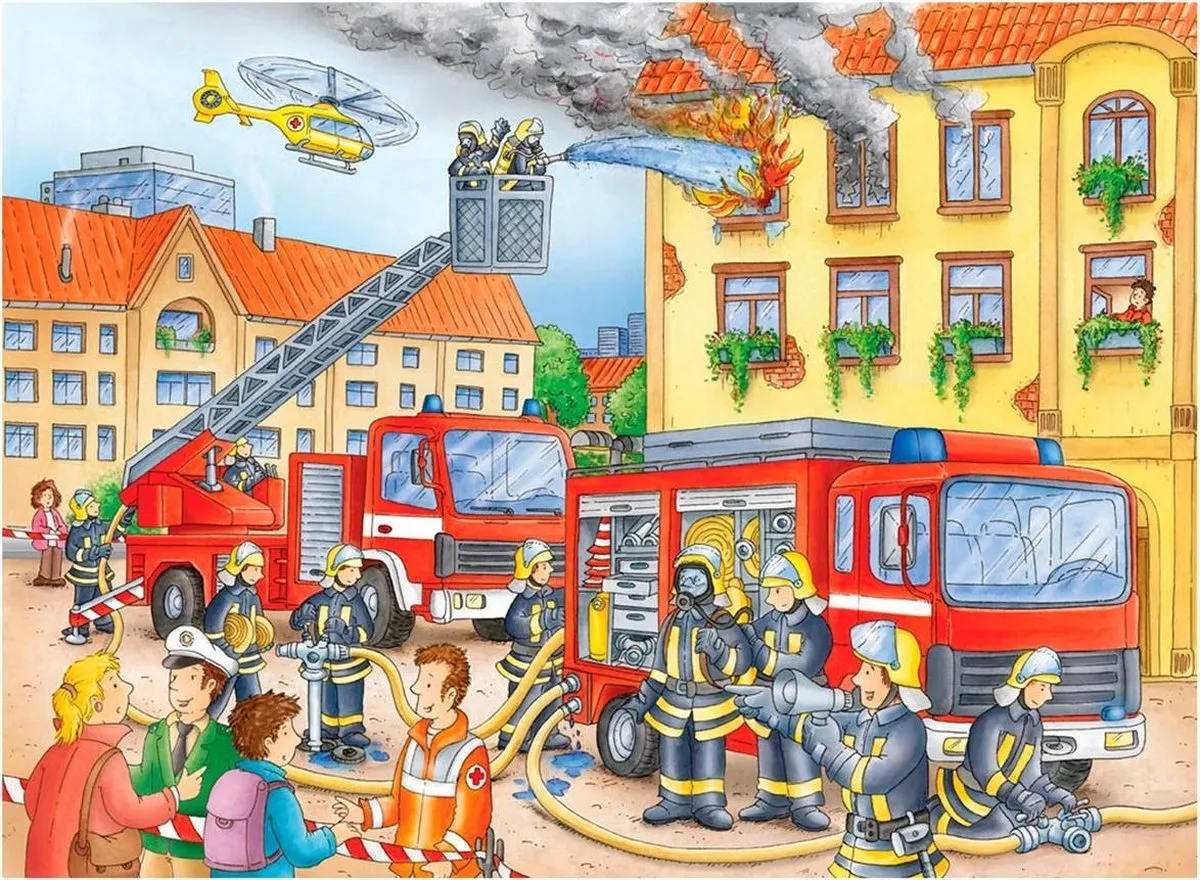 Ravensburger Brandweer Puzzel 100 Stukjes - Multicolor - afbeelding 5 van 6