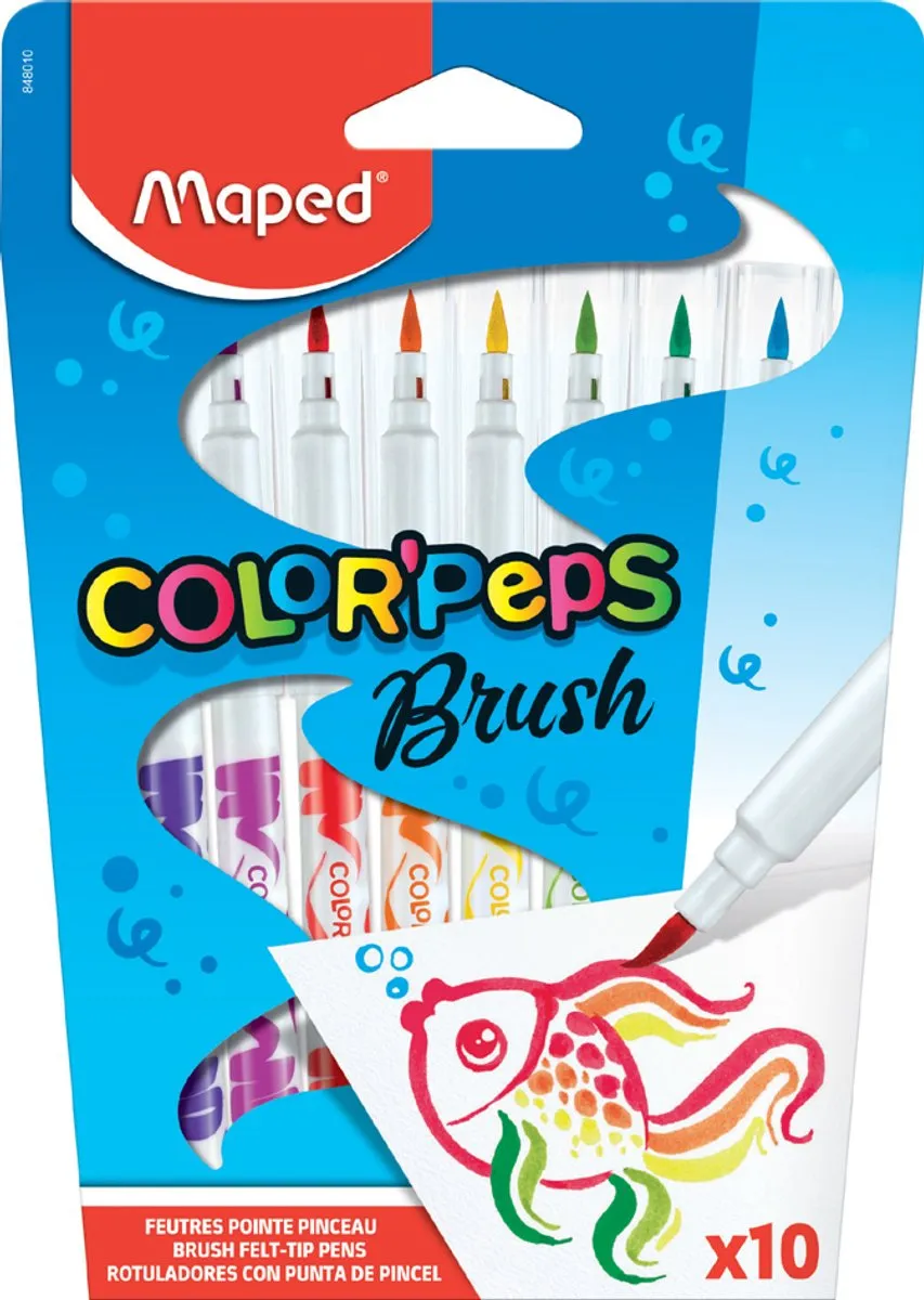 Maped Color'peps Vilstift Brush - 10 Stuks