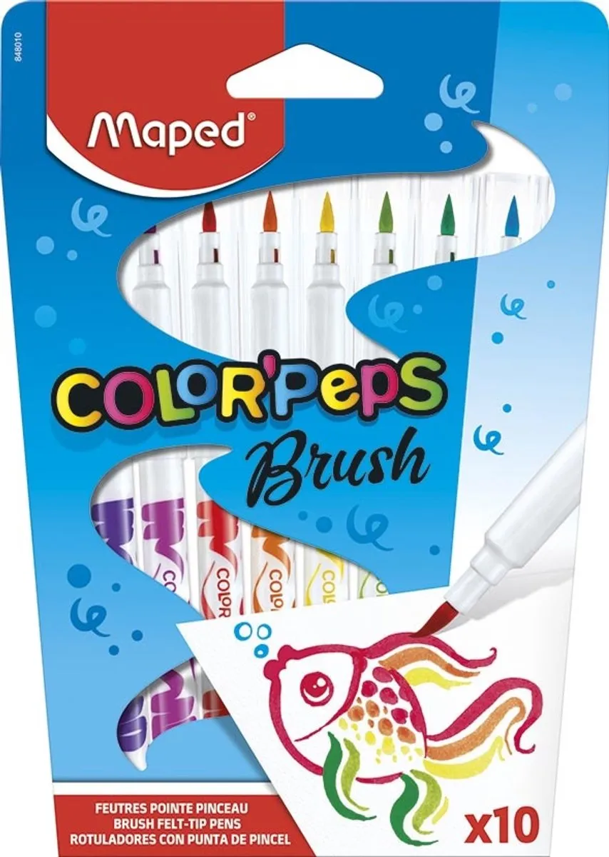 Maped Color'peps Vilstift Brush - 10 Stuks