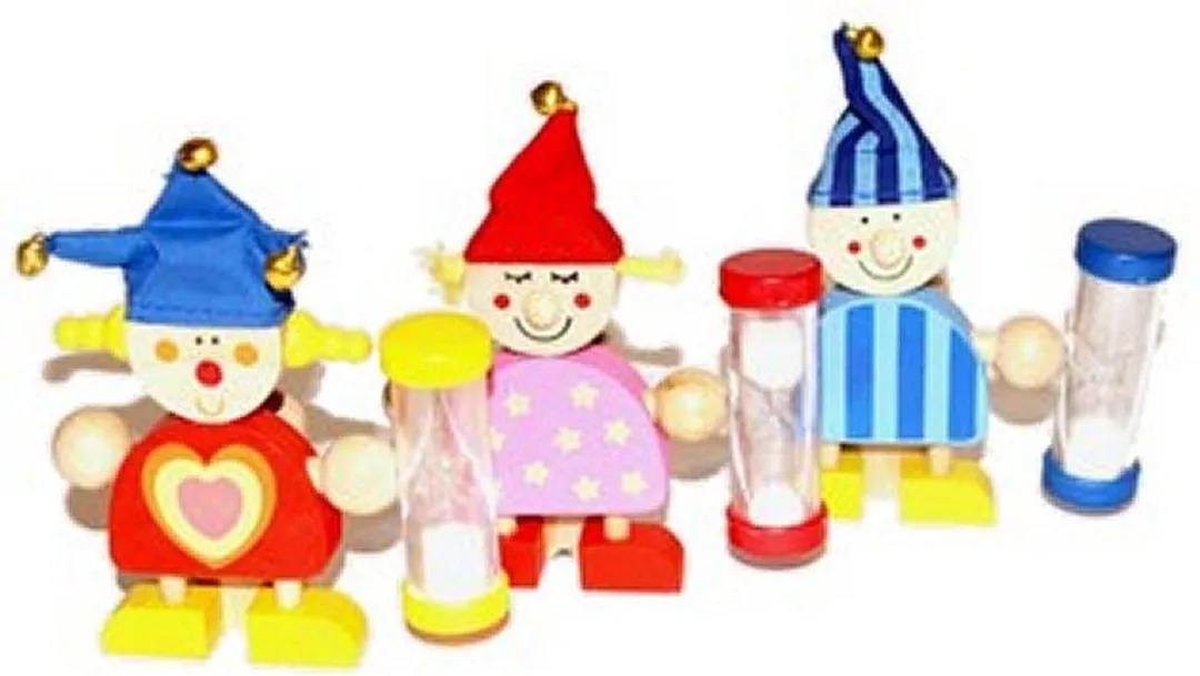 Simply for Kids Houten Tandenborstelhouder Zandloper