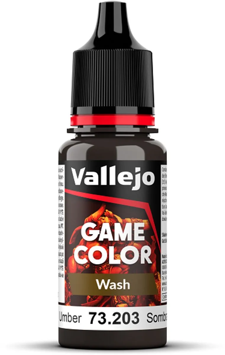 Vallejo Game Color Wash Umber Acrylverf 18ml