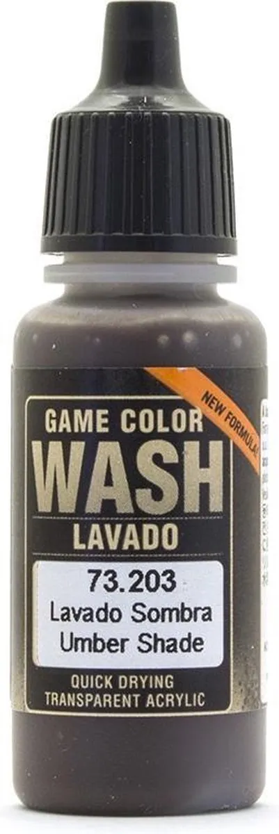 Vallejo Game Color Wash Umber Acrylverf 18ml