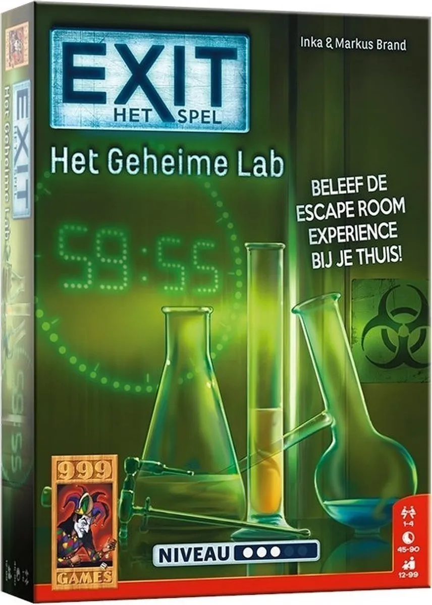 999 Games EXIT Het Geheime Lab - Escape Room Spel 999-EXI03 - afbeelding 6 van 6