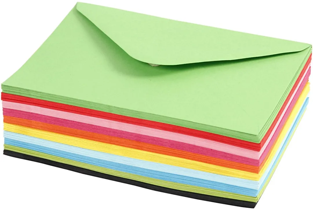 Creativ Company Gekleurde Enveloppen C6 - 100 Stuks - Multicolor