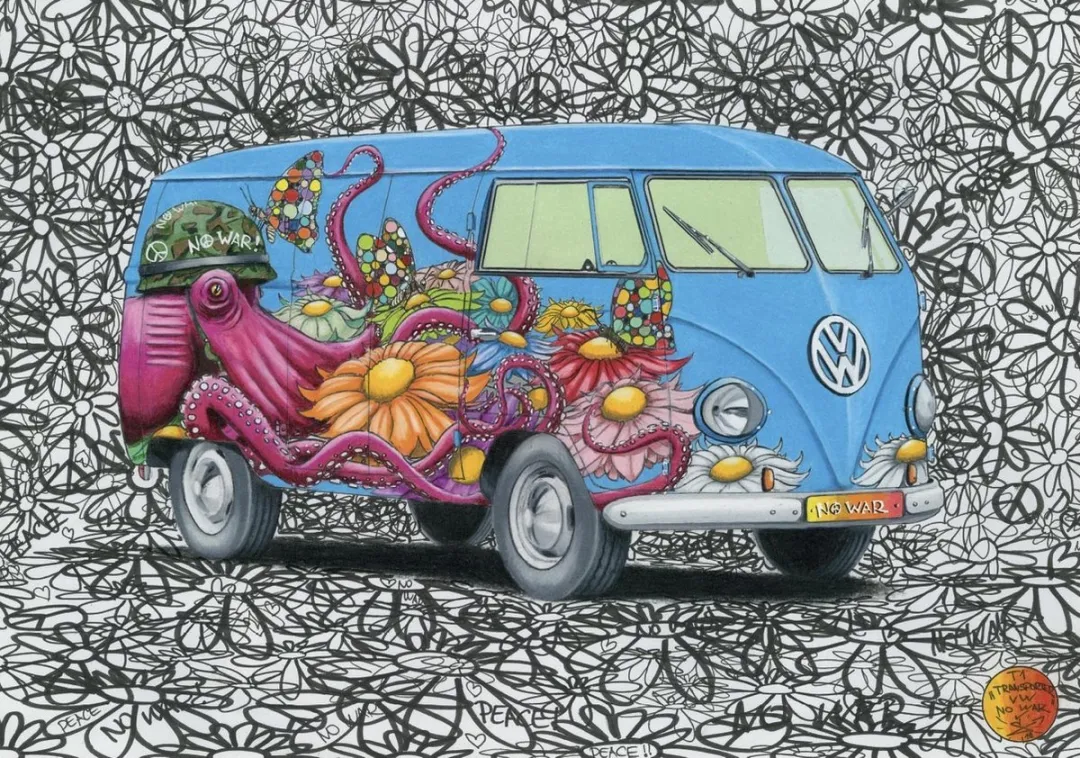 Dino Toys Volkswagen Hippie Bus Puzzel 500 Stuks - Multicolor