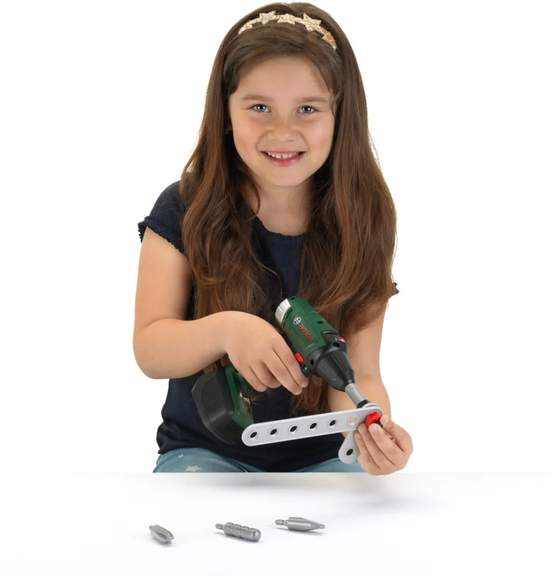 Klein Toys Bosch Mini Speelgoed Werkkoffer - Accuschroevendraaier - Groen/Geel