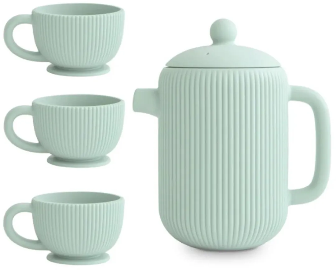 Mushie Theeservies Speelset Cambridge Blue