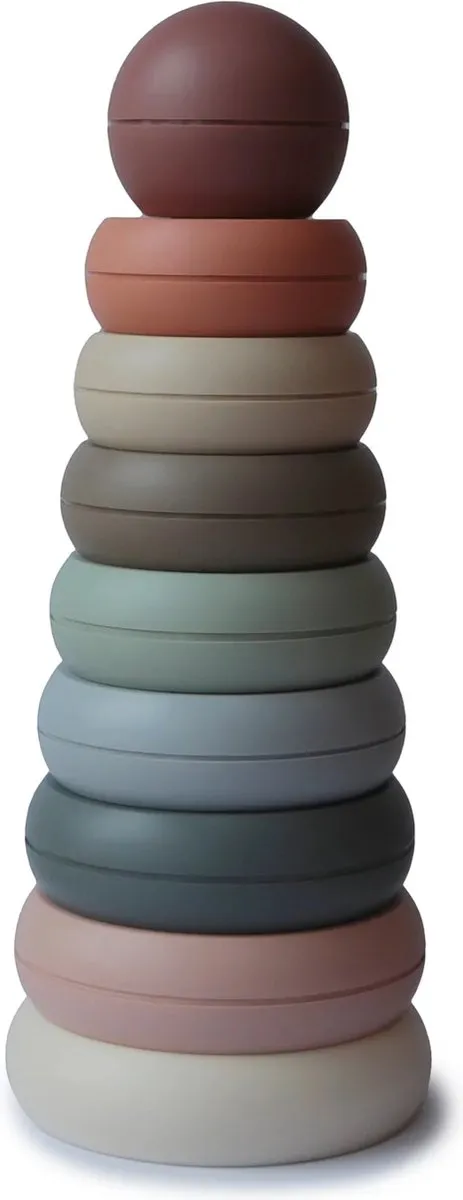 Mushie Stacking Rings Original - Roze