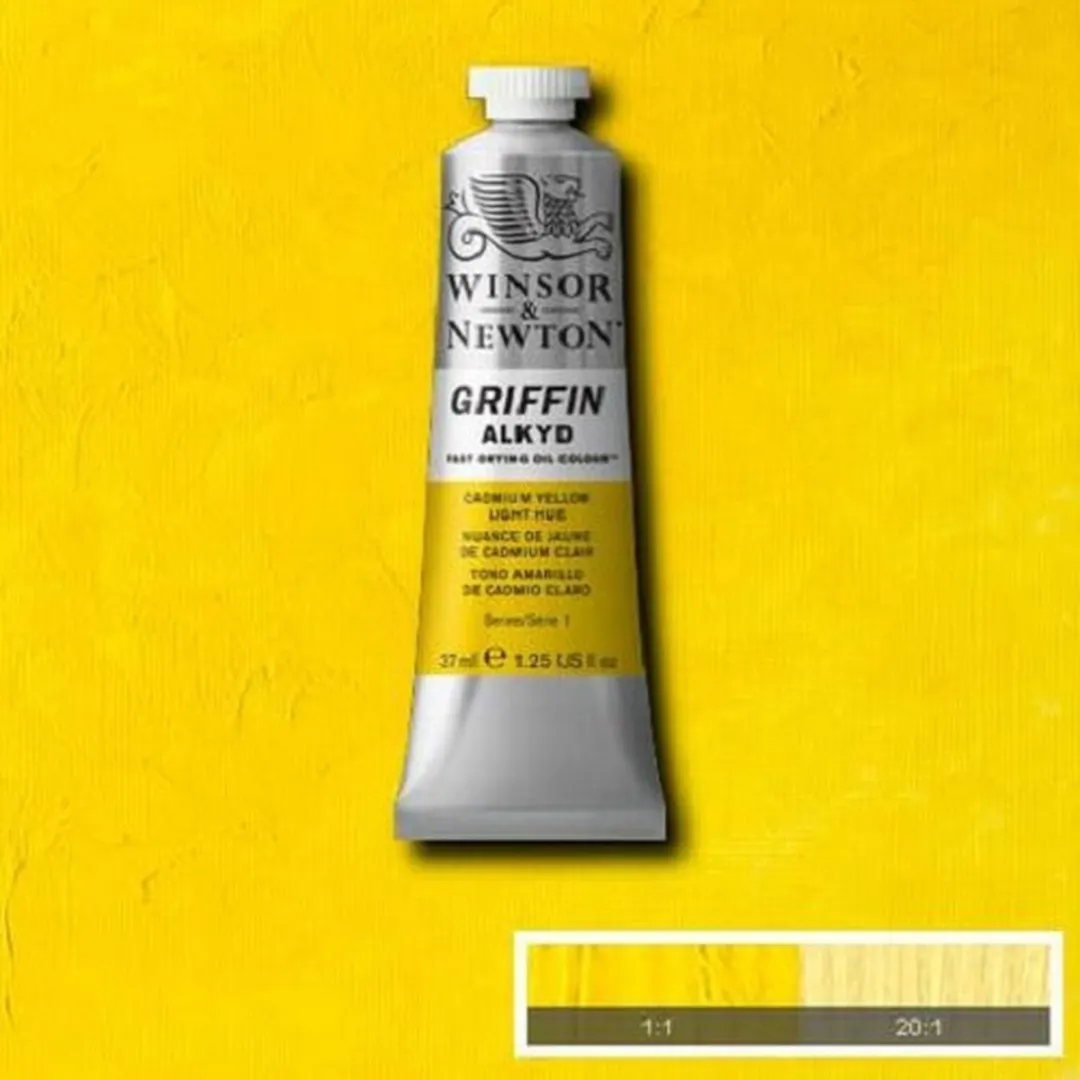 Winsor & Newton Griffin Alkyd Olieverf Cadmium Yellow Light 37ml