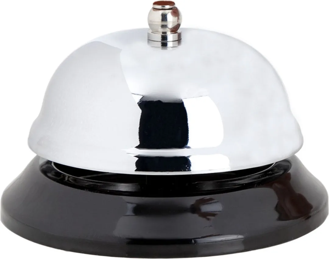 Cosy&Trendy Receptiebel 8,5cm - 3 Stuks - Zilver