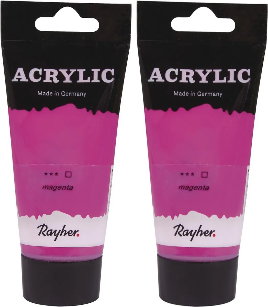 Rayher Acrylverf Donkerroze 75ml