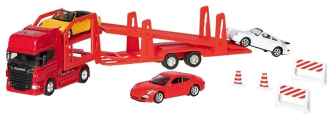 Goki Scania V8 Super Truck Car Transporter 1:60-64