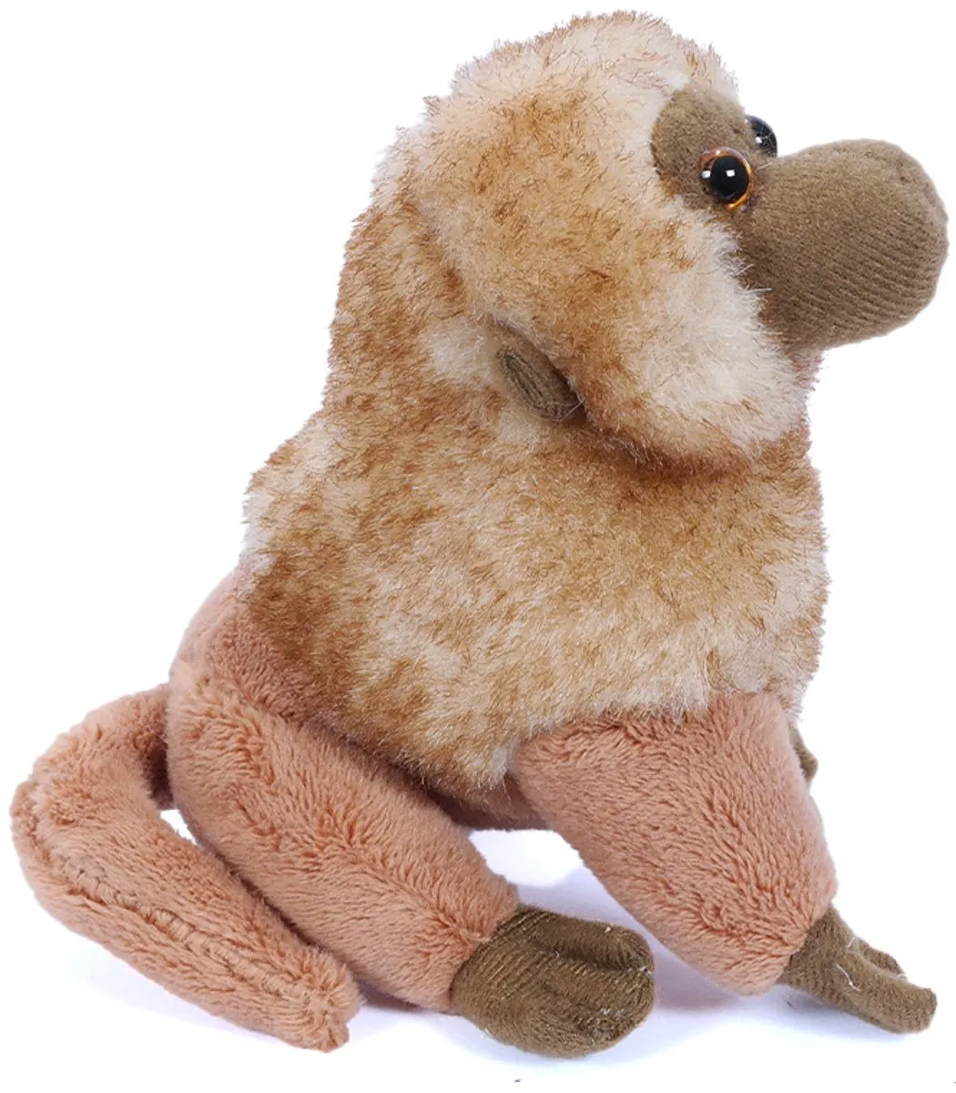 PIA Soft Toys Pluche Aap - 12cm - Beige/Bruin