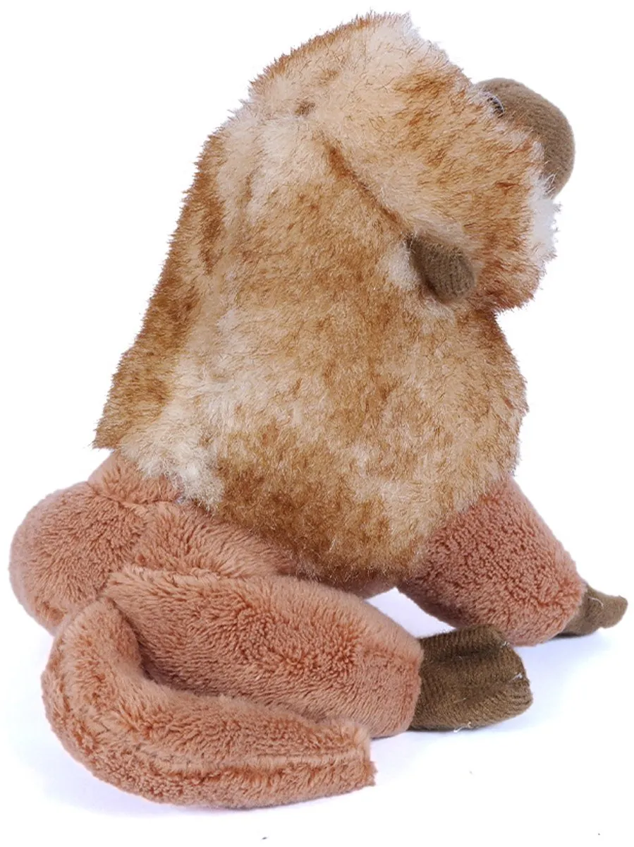 PIA Soft Toys Pluche Aap - 12cm - Beige/Bruin