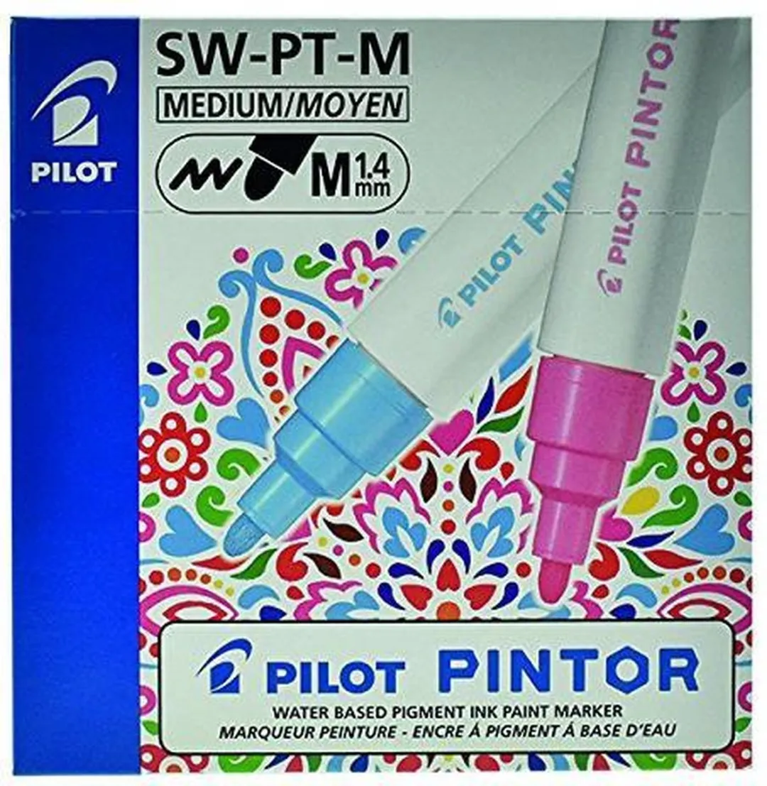 Pilot Pintor Witte Verfstift 1.4mm - 6 Stuks
